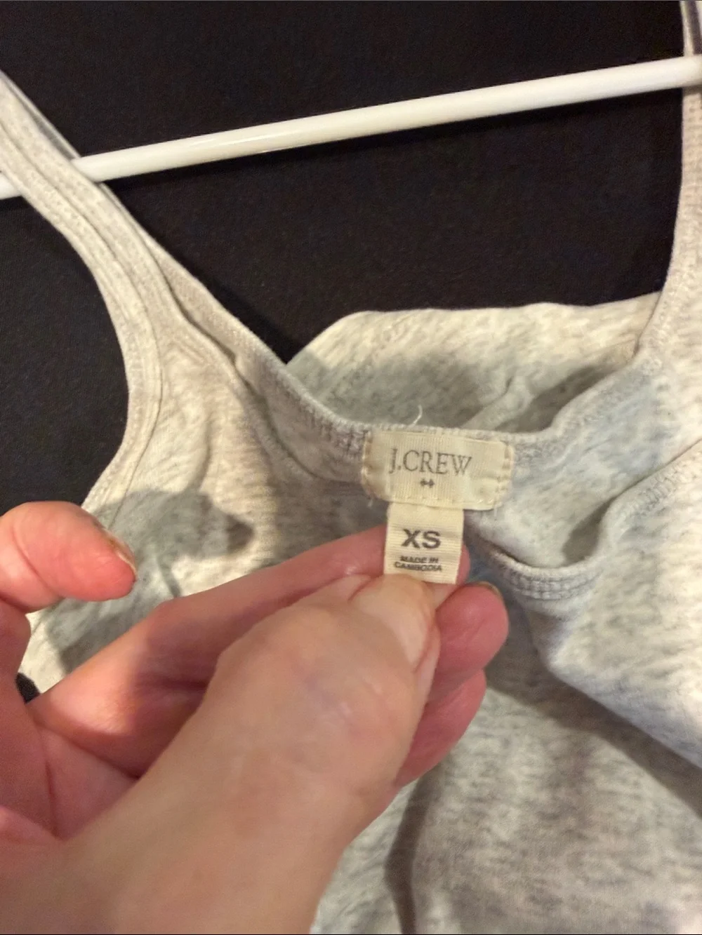 J. Crew Light Gray Scoop Neck Camisole